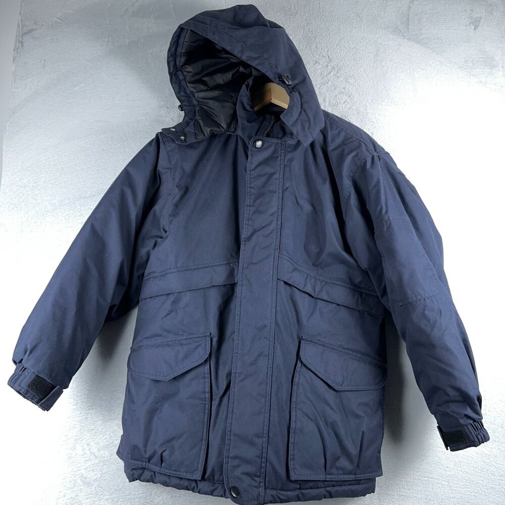 Red Kap Insulated Heavyweight Winter Parka Coat JP70NV Womens Blue Size Medium